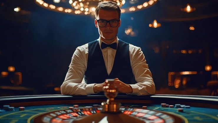 Antarmuka aplikasi dinamit4d menampilkan meja live-dealer dan pasar olahraga